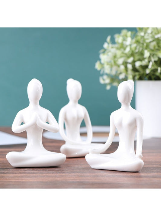 Angel figurines yoga