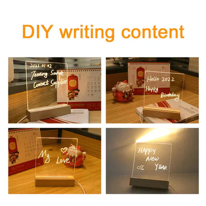 3D Acrylic Writing Board With Pens