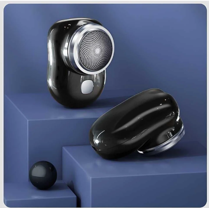 Mini Electric Beard Shaver – Portable USB Rechargeable Travel Razor for Smooth Grooming