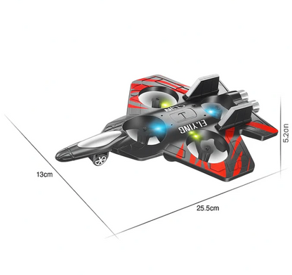 Super Lightweight RC Foam Airplane Fighter Jet Toy | Remote Control Plane with Lights, 360° Flips & Stunt Rolls | Durable EPP Material | Easy to Fly & Control | 150m Altitude & 300m Range