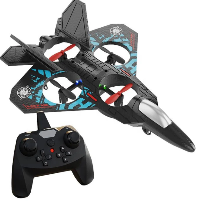 Super Lightweight RC Foam Airplane Fighter Jet Toy | Remote Control Plane with Lights, 360° Flips & Stunt Rolls | Durable EPP Material | Easy to Fly & Control | 150m Altitude & 300m Range