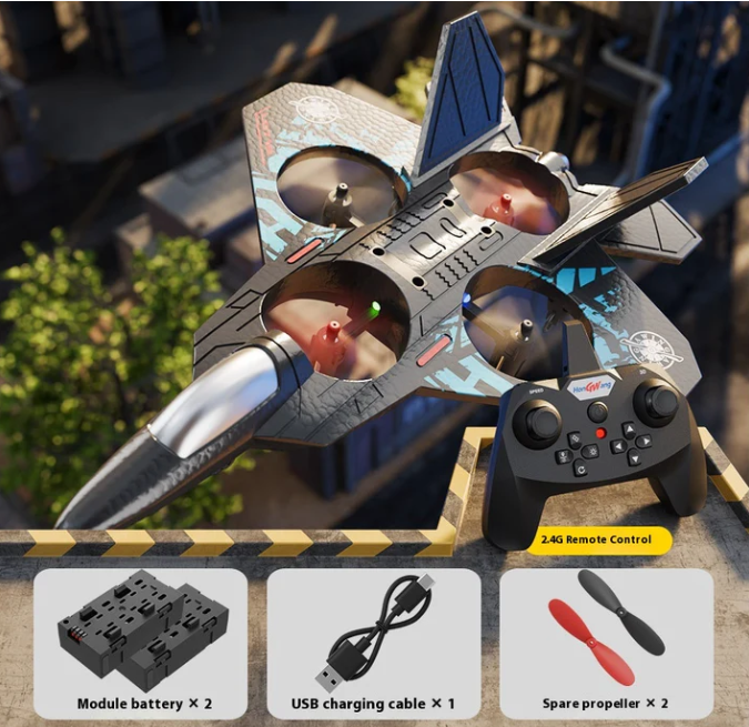 Super Lightweight RC Foam Airplane Fighter Jet Toy | Remote Control Plane with Lights, 360° Flips & Stunt Rolls | Durable EPP Material | Easy to Fly & Control | 150m Altitude & 300m Range