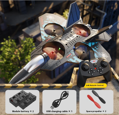 Super Lightweight RC Foam Airplane Fighter Jet Toy | Remote Control Plane with Lights, 360° Flips & Stunt Rolls | Durable EPP Material | Easy to Fly & Control | 150m Altitude & 300m Range